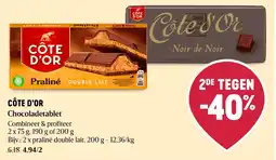Delhaize Côte d'Or Chocoladetablet aanbieding