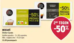 Delhaize Nescafe dolce gusto koffiecapsules aanbieding