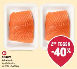 Delhaize Zalmhaasje aanbieding