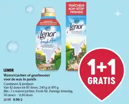 Delhaize Lenor wasverzachter of geurbooster voor de was in parels aanbieding