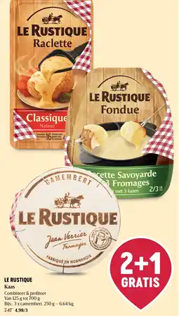 Delhaize Le Rustique kaas aanbieding