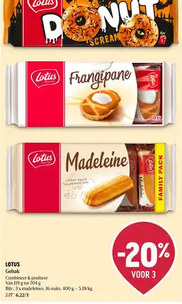 Delhaize Lotus Gebak aanbieding