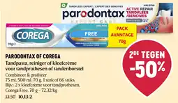 Delhaize Parodontax of Corega aanbieding