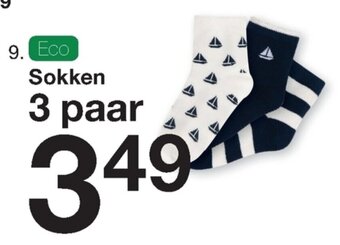 Zeeman Sokken 3 paar aanbieding