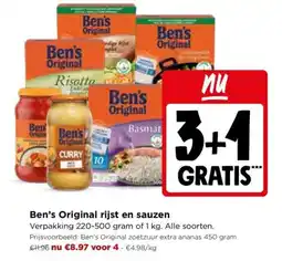 Jumbo Ben's Original rijst en sauzen aanbieding