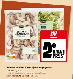Jumbo Jumbo prei en kastanje champignons aanbieding