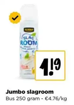 Jumbo Jumbo slagroom aanbieding