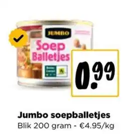 Jumbo Jumbo soepballetjes aanbieding