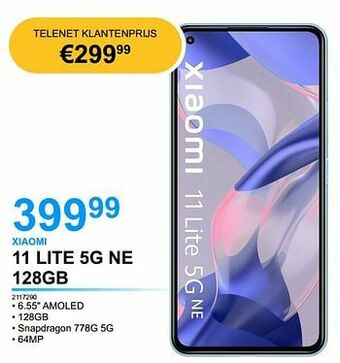 Elektro Van Assche Xiaomi 11 lite 5g ne 128gb aanbieding