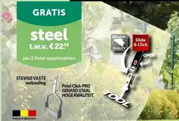 AVEVE Stevige steel vaste verbinding aanbieding