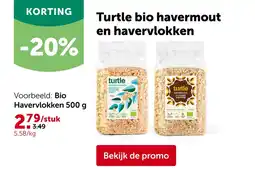 AVEVE Turtle bio havermout en havervlokken aanbieding