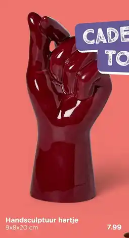 Xenos Handsculptuur hartje aanbieding