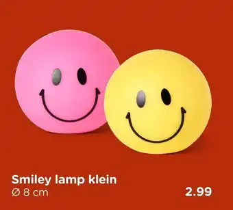 Smiley lamp klein
