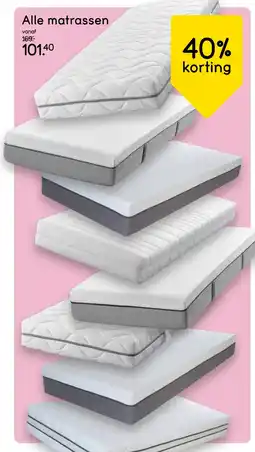 Leen Bakker Alle matrassen aanbieding