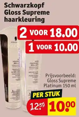 Kruidvat Schwarzkopf Gloss Supreme haarkleuring aanbieding