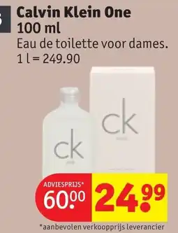 Kruidvat Calvin Klein One aanbieding