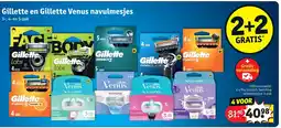 Kruidvat Gillette en Gillette Venus navulmesjes aanbieding