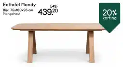 Leen Bakker Eettafel Mandy aanbieding