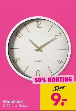 Xenos Wandklok aanbieding
