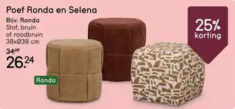 Poef Ronda en Selena