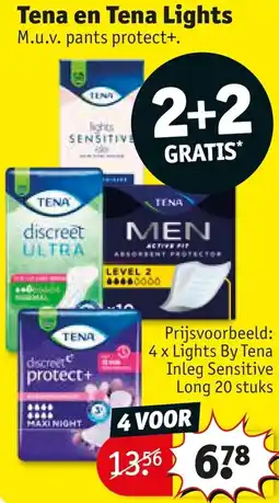 Kruidvat Tena en Tena Lights M.u.v. pants protect+ aanbieding