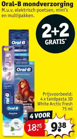 Kruidvat Oral-B mondverzorging aanbieding