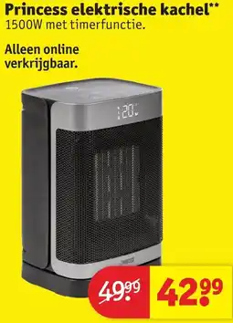 Kruidvat Princess elektrische kachel aanbieding