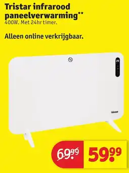 Kruidvat Tristar infrarood paneelverwarming aanbieding