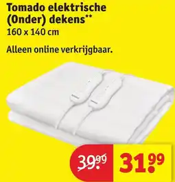Kruidvat Tomado elektrische (Onder) dekens aanbieding