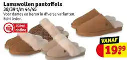 Kruidvat Lamswollen pantoffels aanbieding