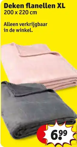 Kruidvat Deken flanellen XL aanbieding