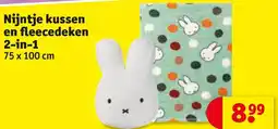 Kruidvat Nijntje kussen en fleecedeken aanbieding