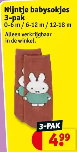 Kruidvat Nijntje babysokjes aanbieding