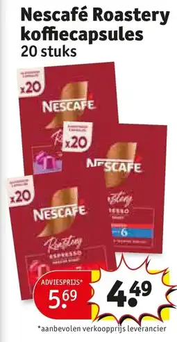 Kruidvat Nescafe Roastery koffiecapsules aanbieding