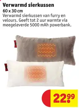 Kruidvat Verwarmd sierkussen aanbieding