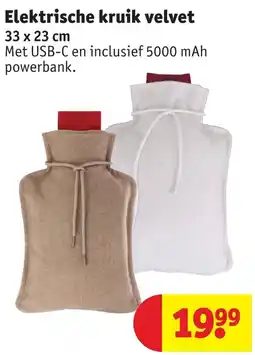 Kruidvat Elektrische kruik velvet aanbieding