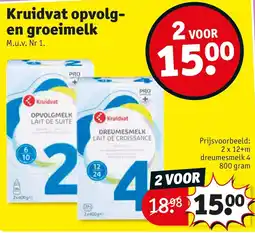 Kruidvat Kruidvat opvolg- en groeimelk aanbieding