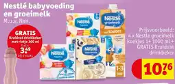 Kruidvat Nestlé babyvoeding en groeimelk aanbieding