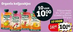Kruidvat Organix knijpzakjes aanbieding