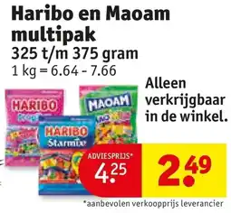 Kruidvat Haribo en Maoam multipak aanbieding