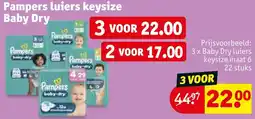 Kruidvat Pampers luiers keysize Baby Dry aanbieding