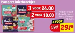 Kruidvat Pampers luierbroekjes aanbieding