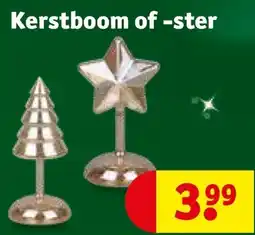 Kruidvat Kerstboom of -ster aanbieding