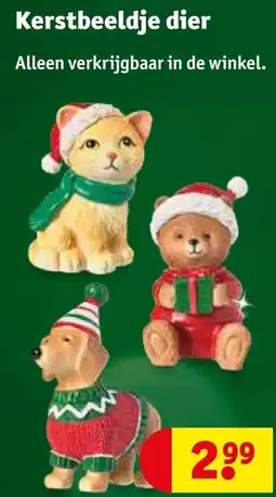 Kruidvat Kerstbeeldje dier aanbieding