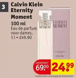 Kruidvat Calvin Klein Eternity Moment aanbieding