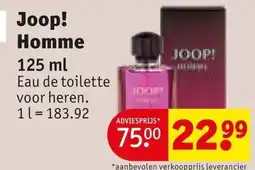 Kruidvat Joop! Homme aanbieding