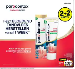 Kruidvat parodontax active repair tandvlees fresh mint tandpasta aanbieding