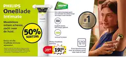 Kruidvat Philips oneblade intimate aanbieding