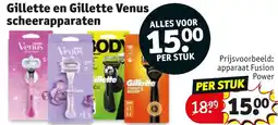 Kruidvat Gillette en Gillette Venus scheerapparaten aanbieding