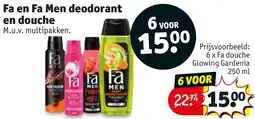 Kruidvat Fa en Fa Men deodorant en douche aanbieding